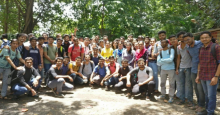 Students of Final Year Civil Engineering at Theme park